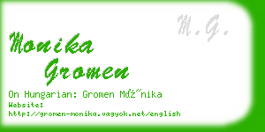 monika gromen business card